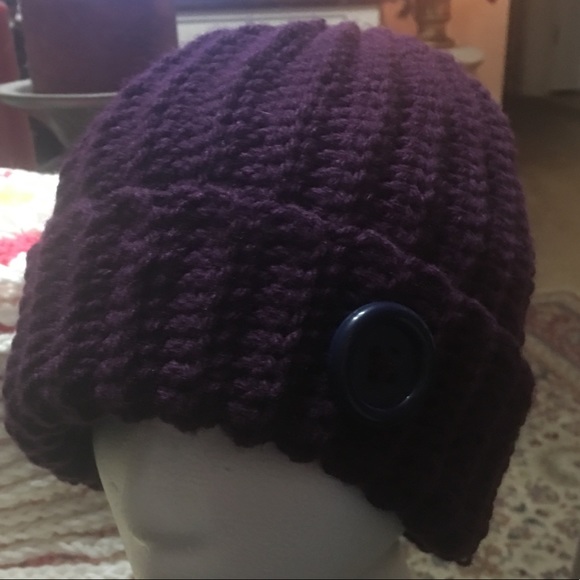 Brand new handmade Crochet messy bun hat - Picture 2 of 2